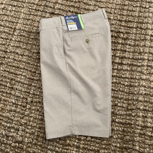 Ben Hogan Performance Shorts Men 30 Khaki Heather Active Flex Waist Golf Wicking - Picture 1 of 7